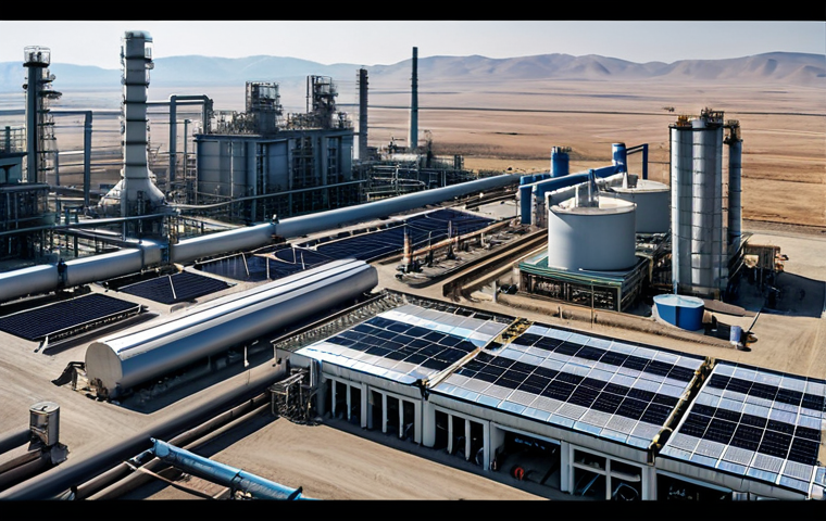 카자흐스탄의 주요 산업 석유와 천연가스 - Modernized Oil Refinery**
"A state-of-the-art oil refinery in Kazakhstan, fully operational during ...