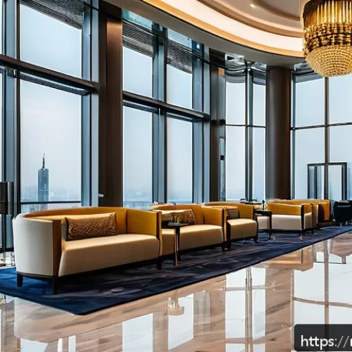 Home 7 누르술탄에서의 추천 숙소 - A luxurious modern hotel lobby in Nur-Sultan featuring stylish contemporary design with spacious sea...